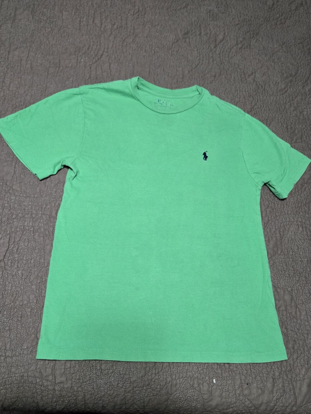 Polo Ralph Lauren Polo green tShirt with black navy pony, M 10-12